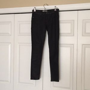 Bcbg black coated jeans
